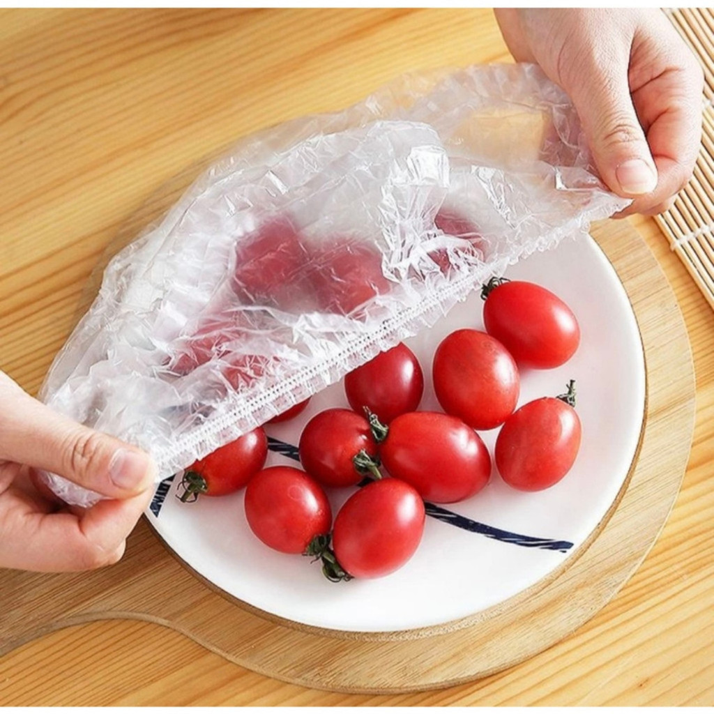 Kit 100 Tampa De Plástico descartável para alimento BEAUTY BEAUTY