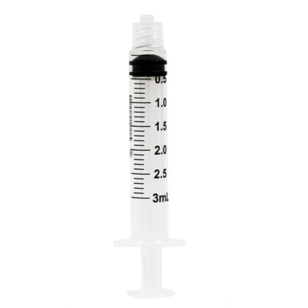 Seringa sem agulha 03 ML Luer Lock Descartável caixa com 100 unidades  - Descarpack