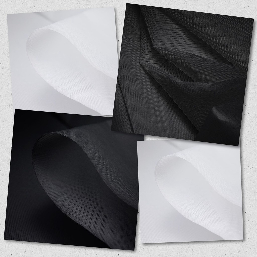 TNT 100g Preto e Branco 5m x 1,40m – Artesanato, Decoração