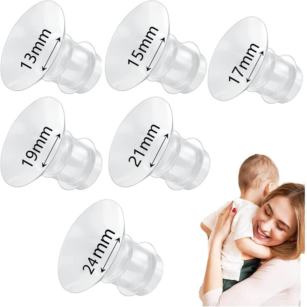 Flange para Inserções de Bomba de Amamentação Substituição Prática Conversor de Mama 21mm NOW1