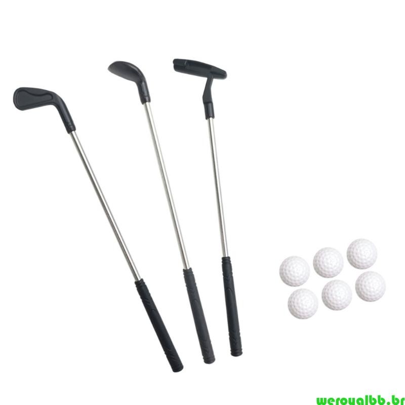 Conjunto Taco Golfe Miniatura weroyalbb Para Uso Interno , Jogo Noturno Reunião Familiar