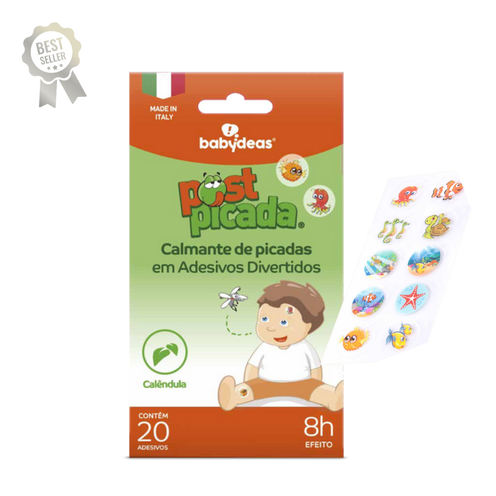 Post Picada Adesivo Calmante de Picadas de Insetos 40 unidades Alívio Imediato - Babydeas