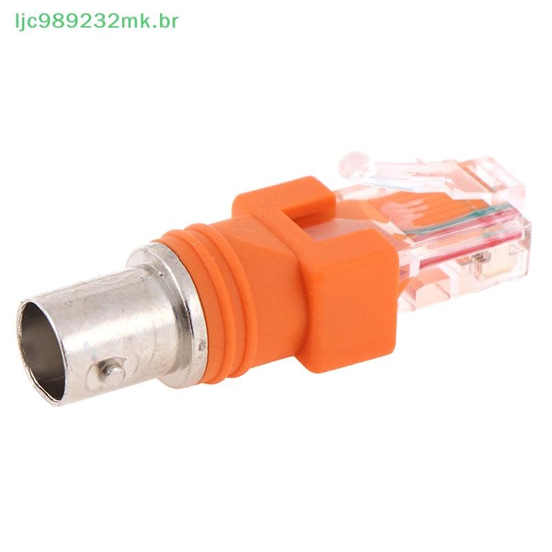 [MYBR] 1pcs BNC Fêmea Para RJ45 Macho Adaptador De Acoplador De Barril Coaxial [WELL]