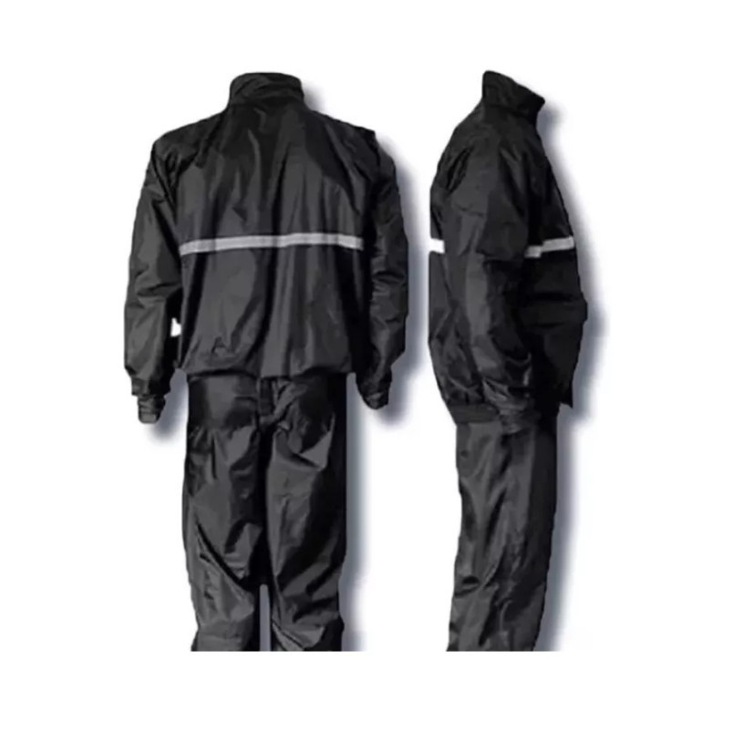 Conjunto Capa De Chuva Roupa Para Motoqueiros Ciclistas Impermeável Calça Jaqueta C/ Capuz JJ