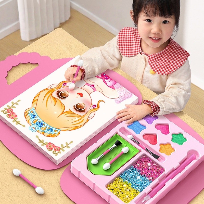 Kit de Maquiagem Infantil para Meninas, Brinquedos Cosméticos Princesa, Presente