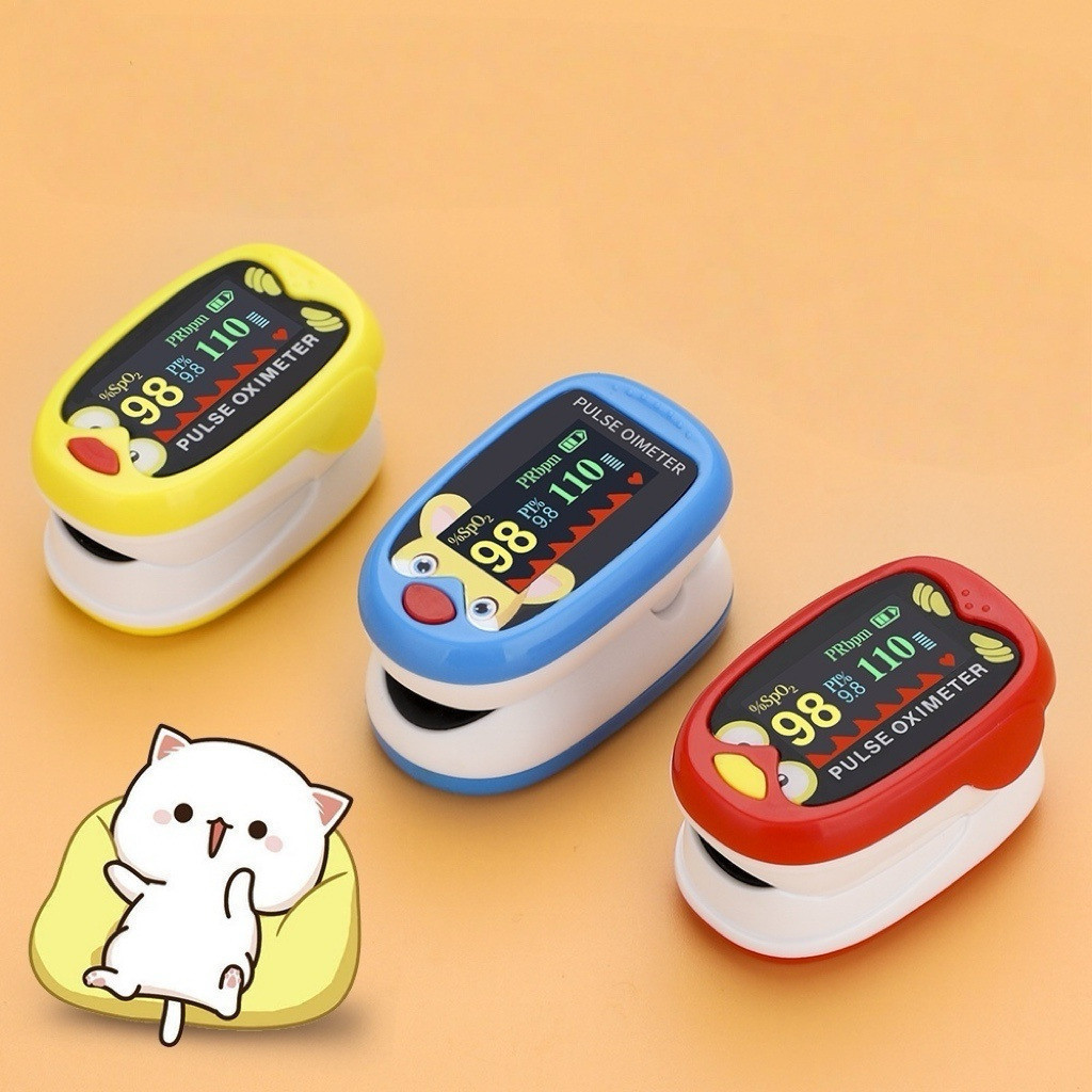 Oxímetro Infantil Neonatal Pediátrico De Dedo Digital Crianças Medidor Oxigênio Recarregável Pulse JEHNNY