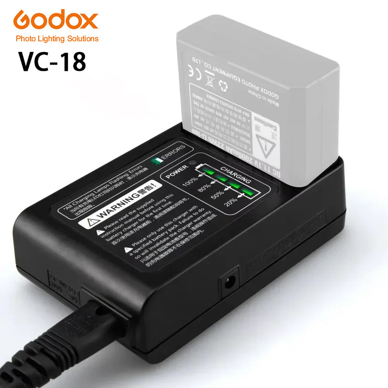 Carregador AC godox vc18 VC-18 Para Ving V850 v860 flash Speedlite Eua/Reino Unido/Ue/au plug