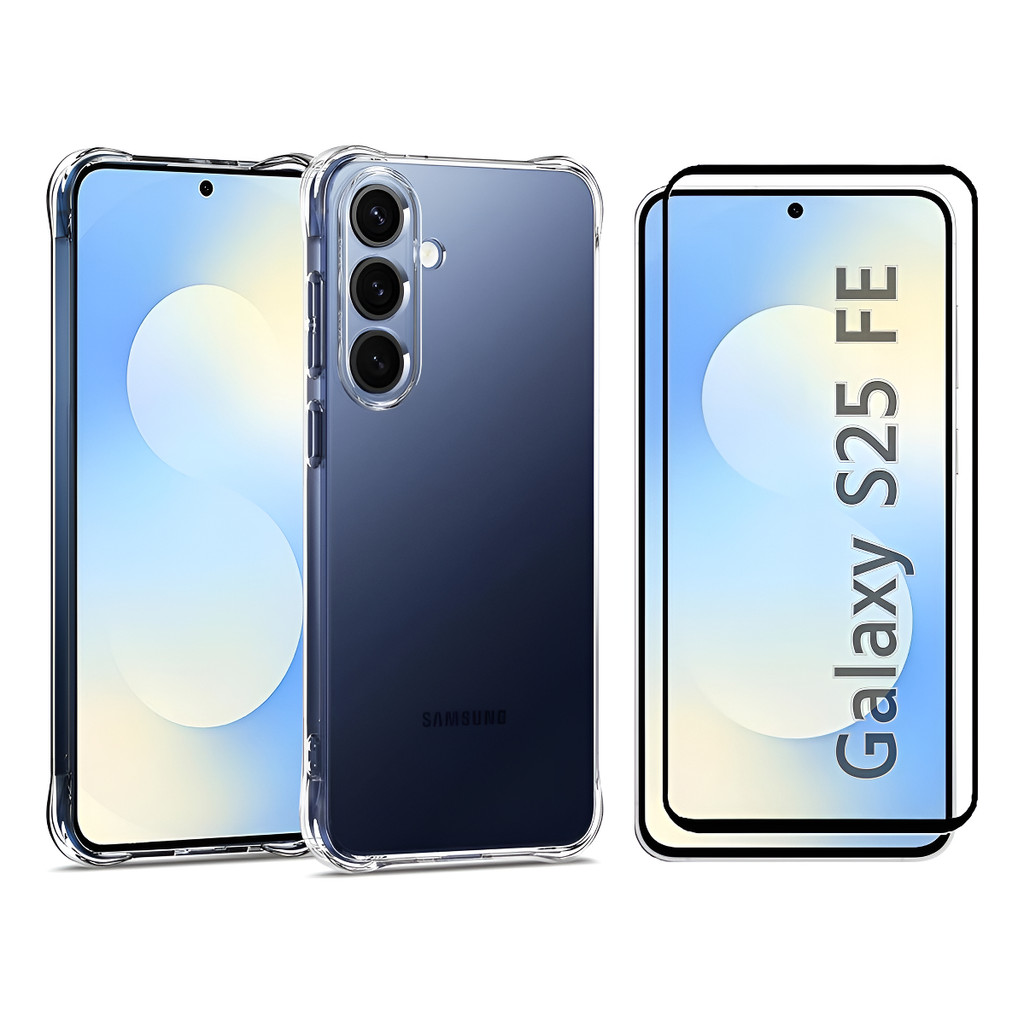 Capa Case Capinha Anti Impacto Para Galaxy S25 FE + Película 3D Vidro Temperado