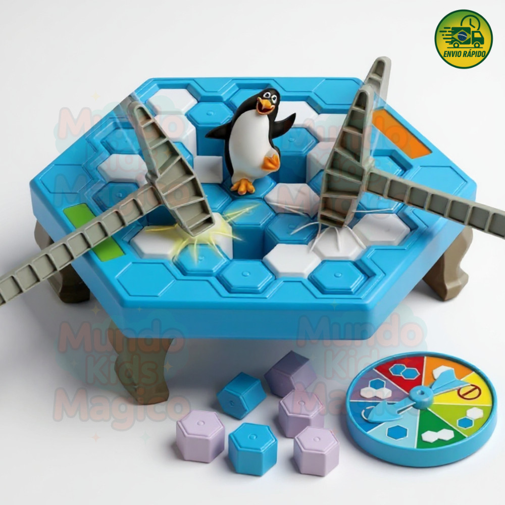 Jogo De Mesa Quebra Gelo Pinguim Armadilha Brinquedo Interativo Original