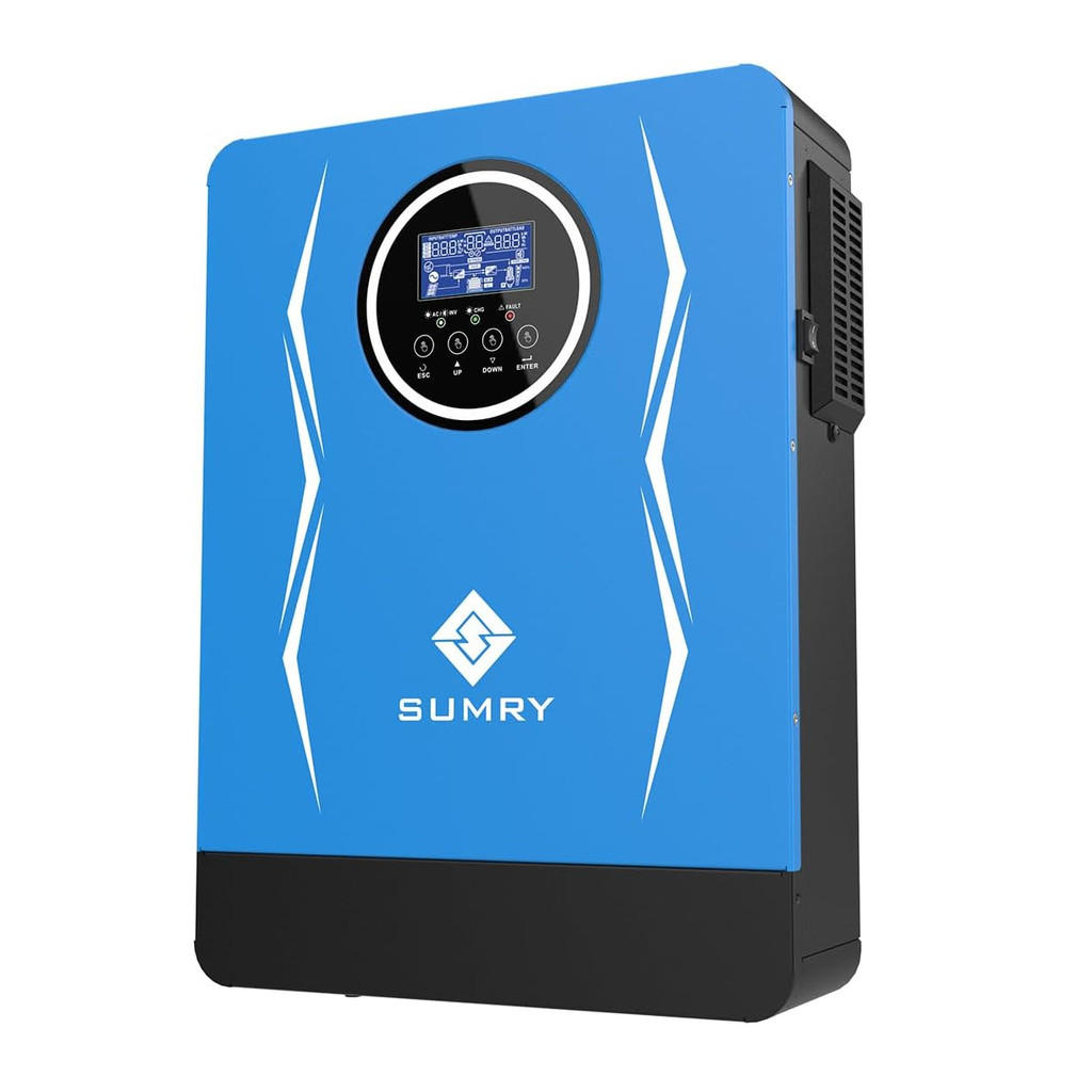 100A MPPT 6200W Inversor híbrido Sumry on e off grid (configurável), inversor solar sem necessidade de bateria externa