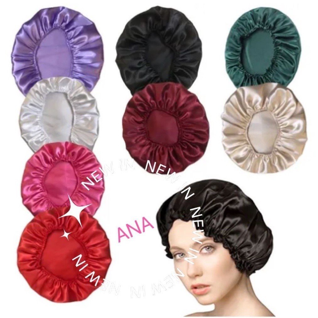 KIT 1/2/4/6 pcs Touca de Cetim Antifrizz Touca de Banho de Cetim