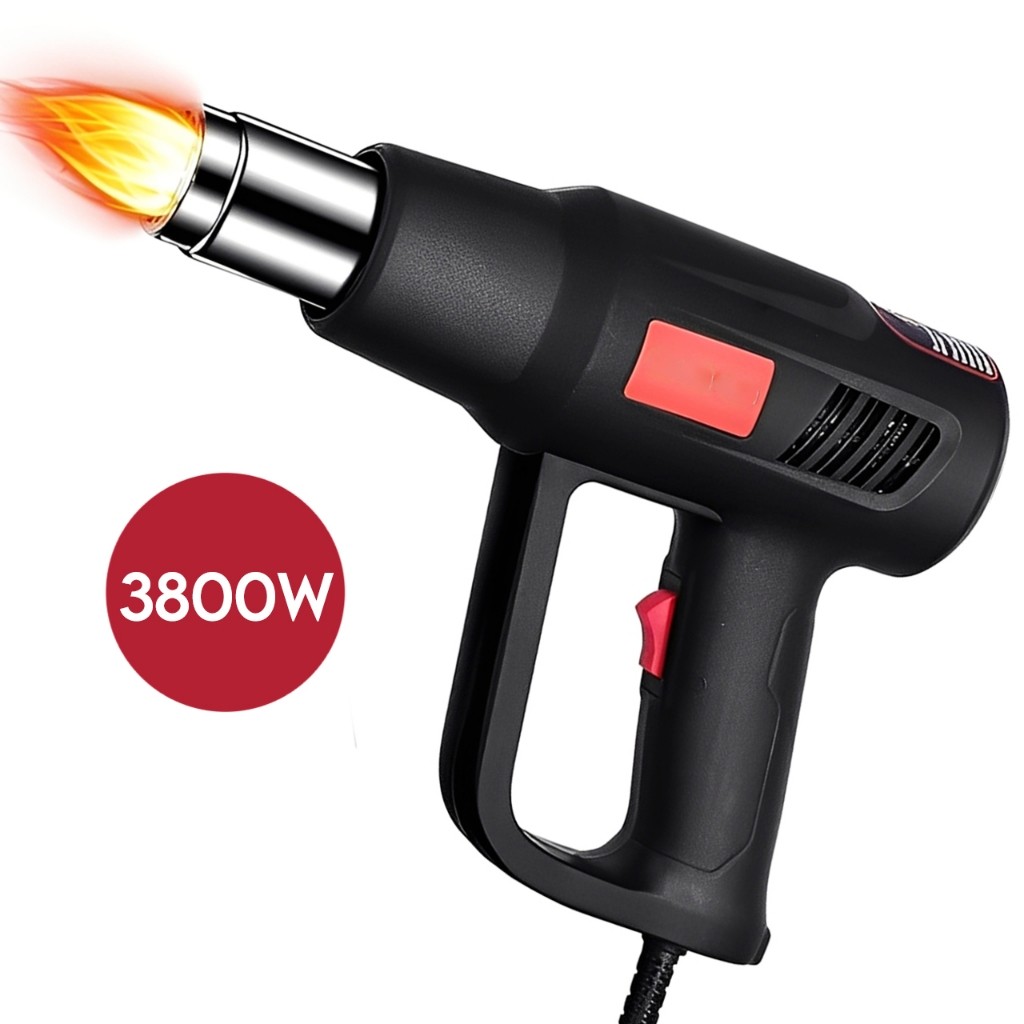 Soprador Térmico Pistola de Ar Quente 3800W 2 Temperaturas 110V ou 220V Envio Imediato