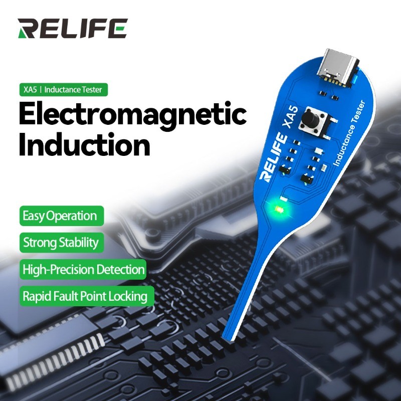 O Testador De Indutância RELIFE XA5 Localiza Rapidamente Ponto De Falha Para Testar A Qualidade Dos Indutores Em Placas-