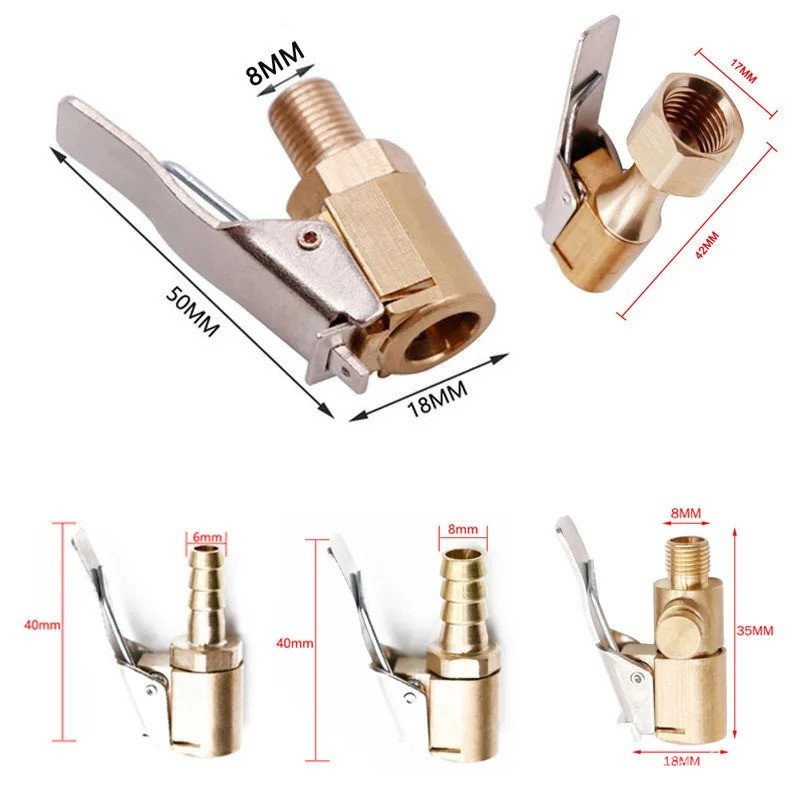 Adaptador De Bico De Rosca Para Bomba De Ar De Motocicleta , Carro Automático , 8MM , Roda De Pneu , Mandril , Inflador