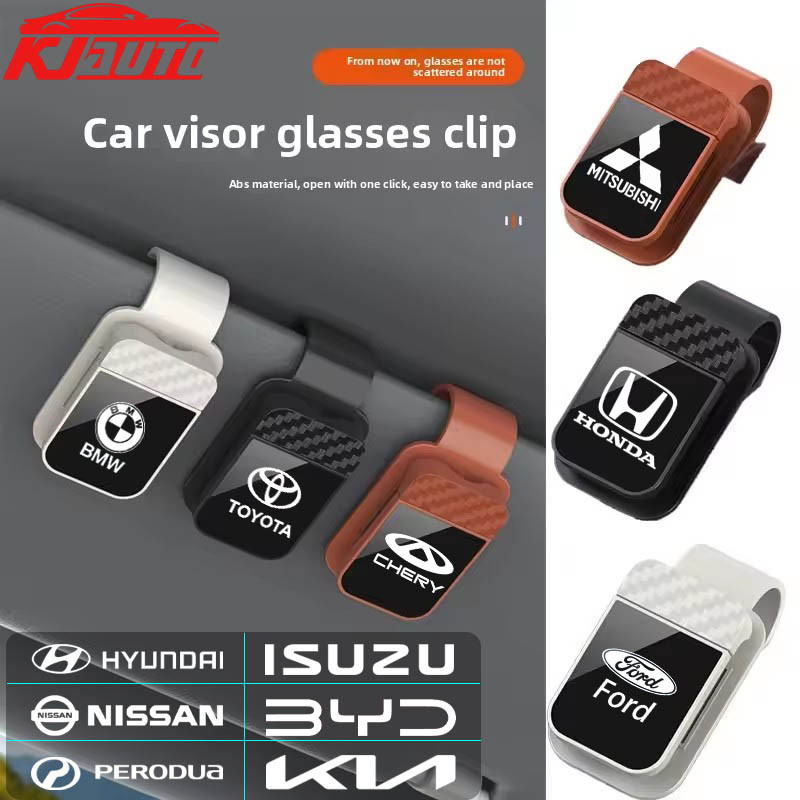 Clipe De Armazenamento De Óculos De Carro Suporte Sol Para Viseira De E Organizador De Recibos Toyota Honda Mitsubishi N