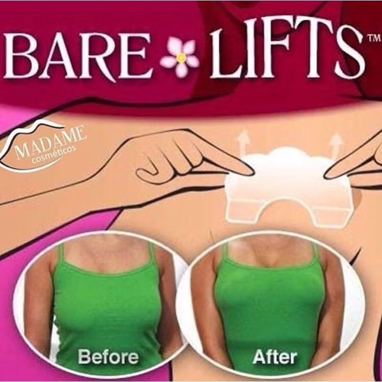Adhesive up to 100 pieces in silicone, invisible adhesive tape for breast lift Baré Lifts