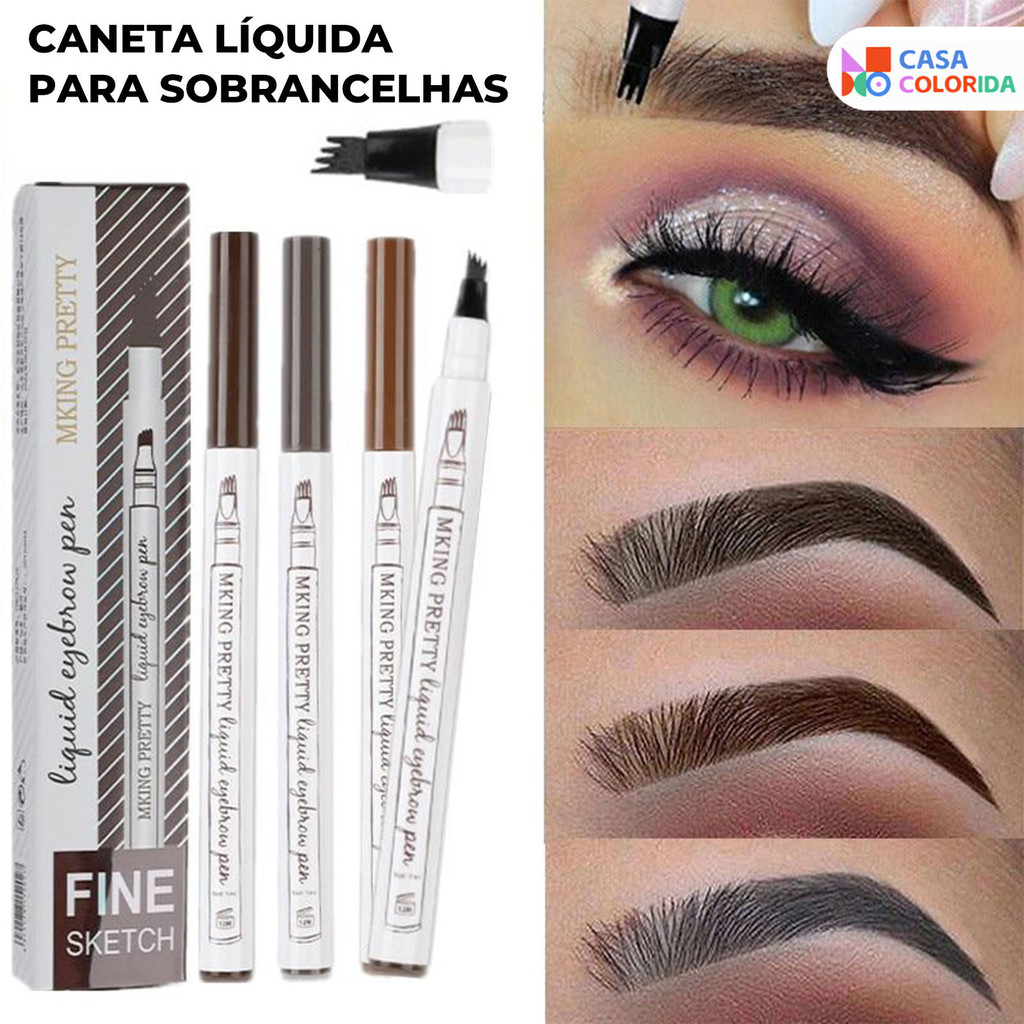 Caneta Delineadora Sobrancelha Resistente à Água Tattoo 4