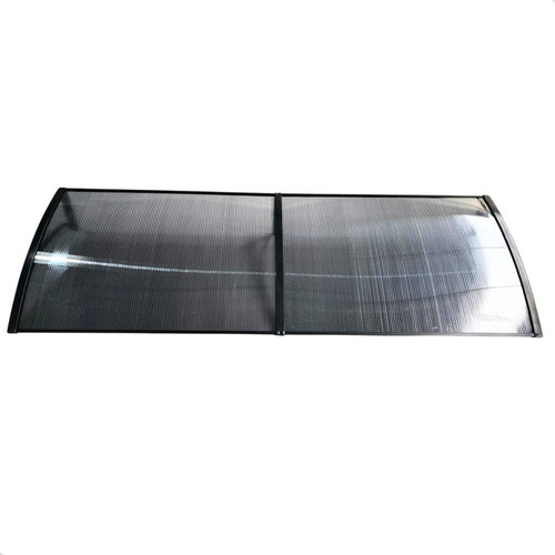 Toldo Policarbonato 110x50 cm  Alta Resistência, Proteção UV area externa portas e janelas