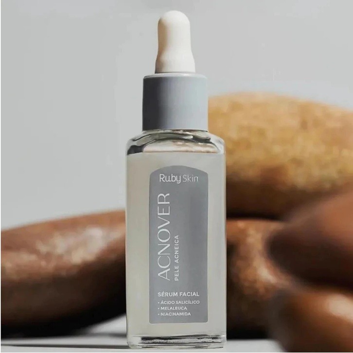 Sérum Facial Acnover Ruby Skin Ruby Rose 30ml – Controle de Oleosidade, Antiacne e Hidratação