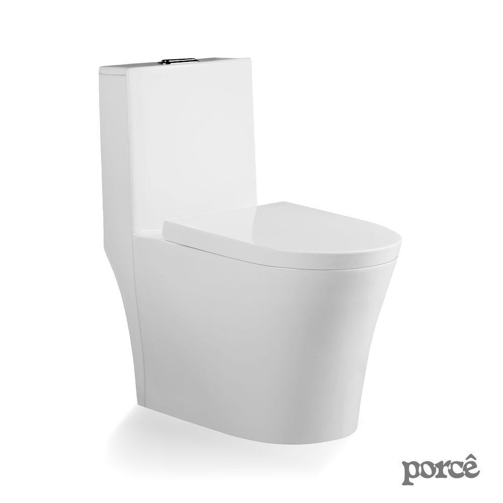 Vaso Sanitário Monobloco Porcê Abstratus Privada Com Assento Branco (PVS42MBSFA-BR)