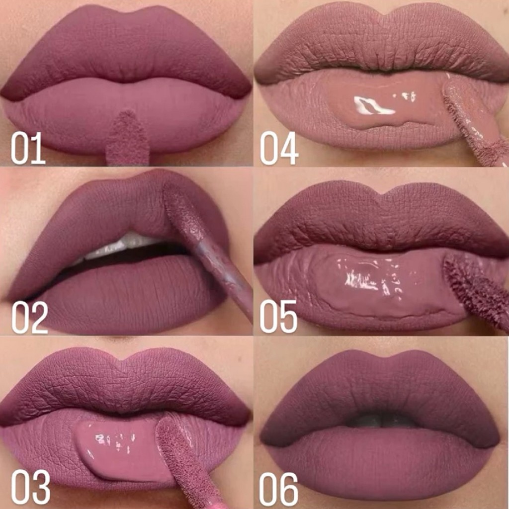 Batom Liquido Coleção Nude Super Matte Numeração do 01 ao 12 - Não Craquela - Maxlove