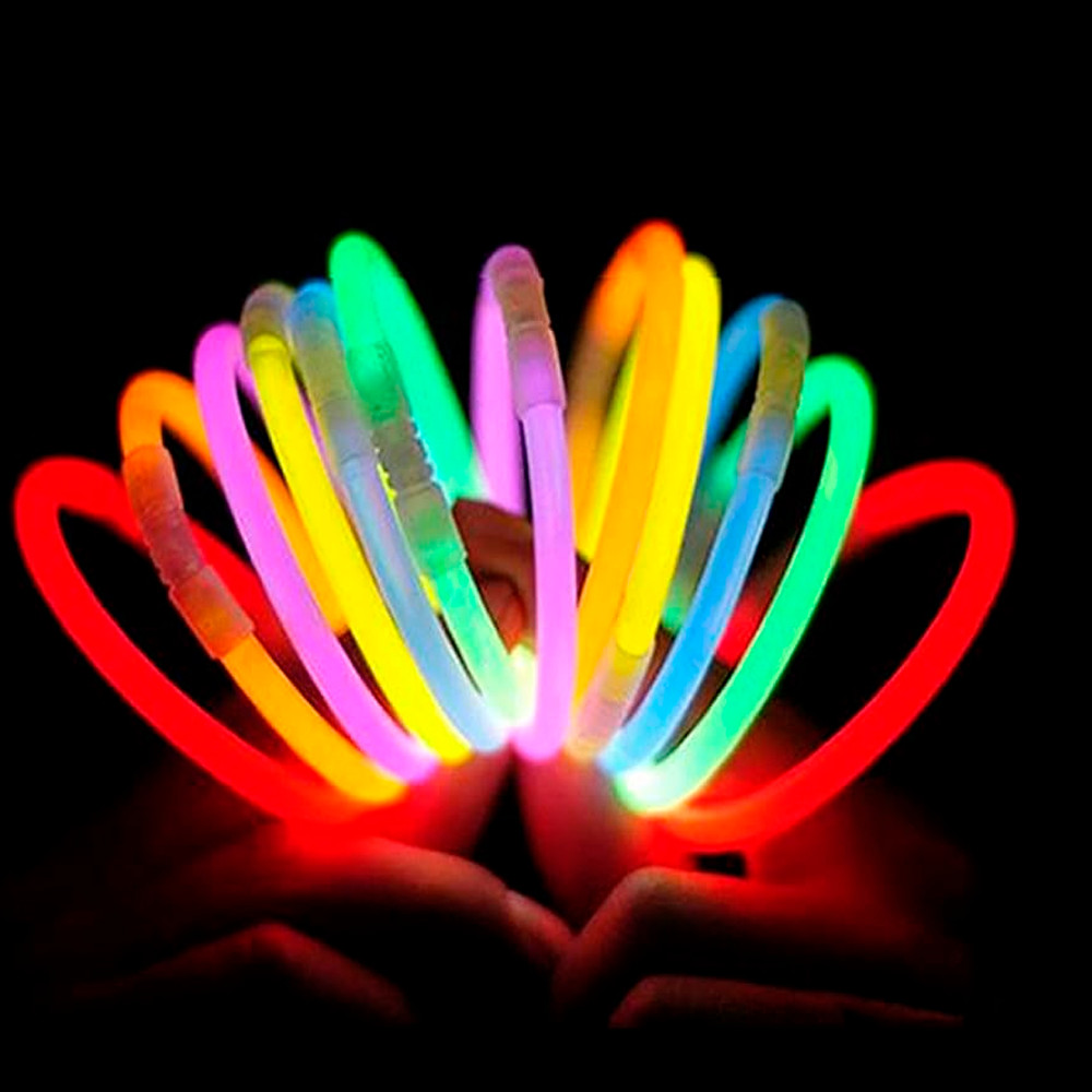Kit Pulseiras Neon Coloridas Brilhantes Para Festas Sortidas Vibrantes Eventos Aniversários