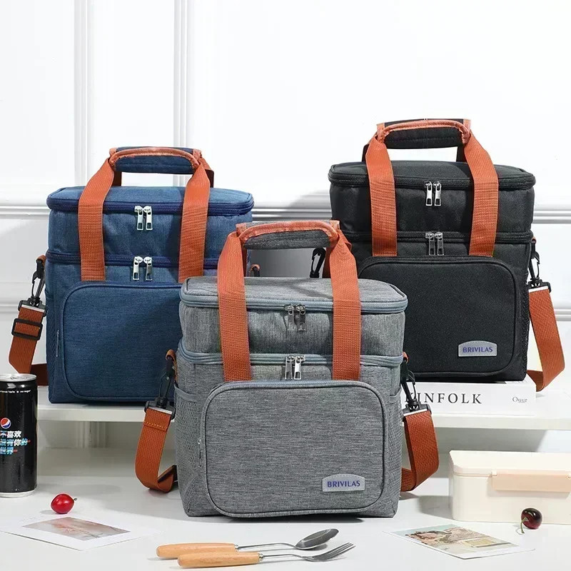 Bolsa Térmica Tipo Lancheira Mochila com Grande Capacidade Viagens Piquenique(Dois modelos)