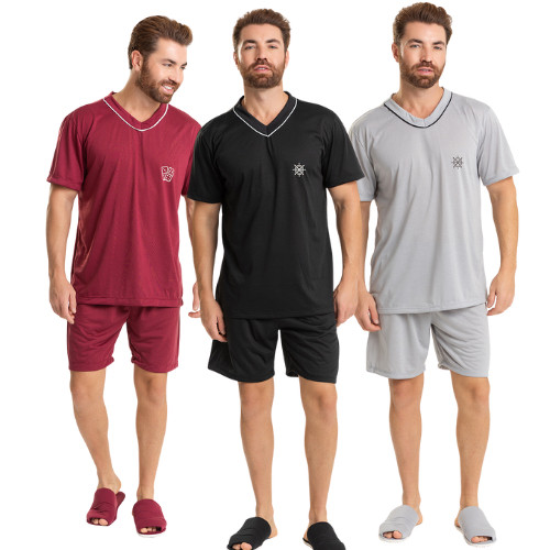 Kit 3 Pijamas Masculino Adulto – Malha Premium Leve Conforto Garantido