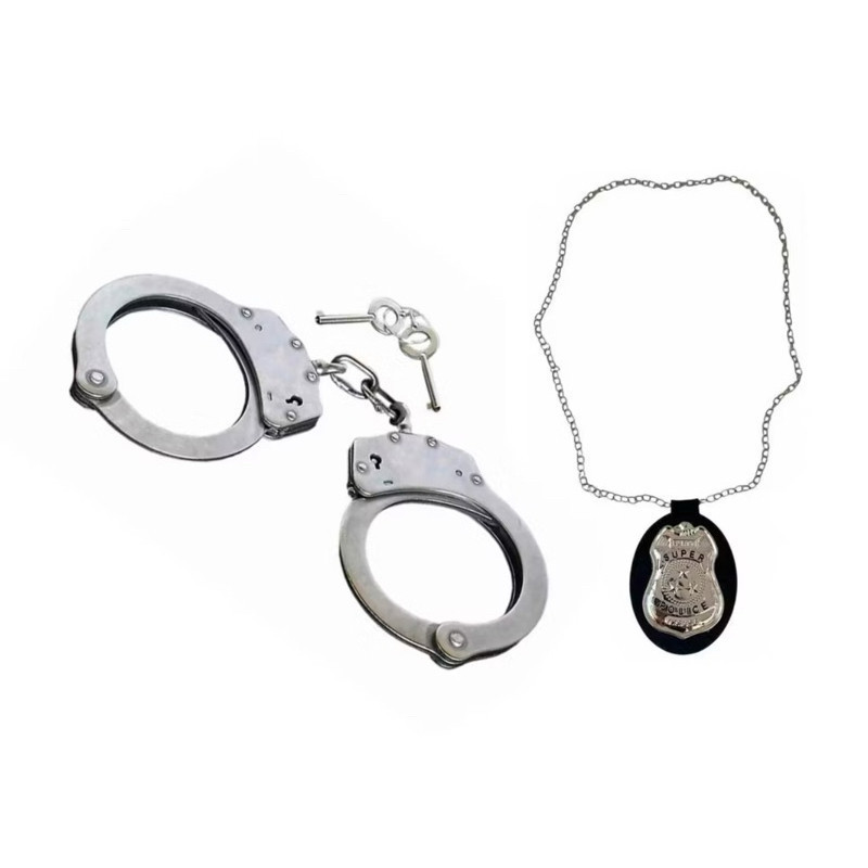 Distintivo Policial Algema Metal Acessório Fantasia Policial