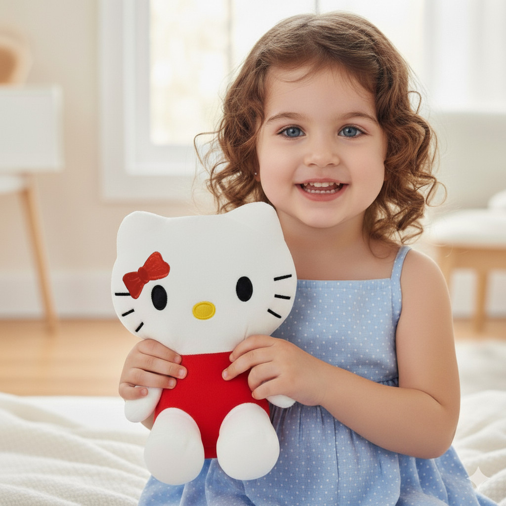 Brinquedo Pelúcia Hello Kitty Fofa Kuromi Antialérgico Fofinha