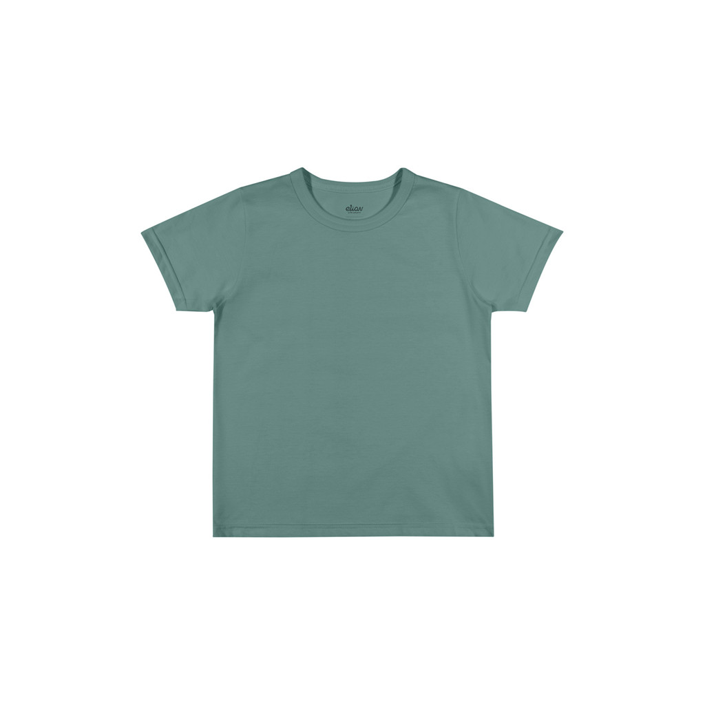 Camiseta Infantil Menino Básica em Meia Malha Elian Verde