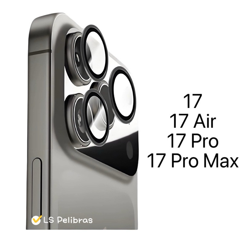 Película Protetora de Lentes de câmera Lisa de metal Para iPhone 17 Pro Max Air 17Pro 17Promax 17Air