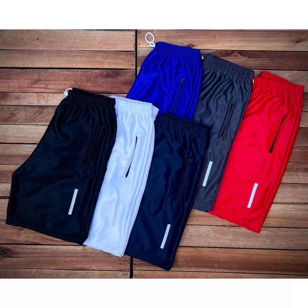 Bermudas Masculinas Básicas Lisas Diversas Cores