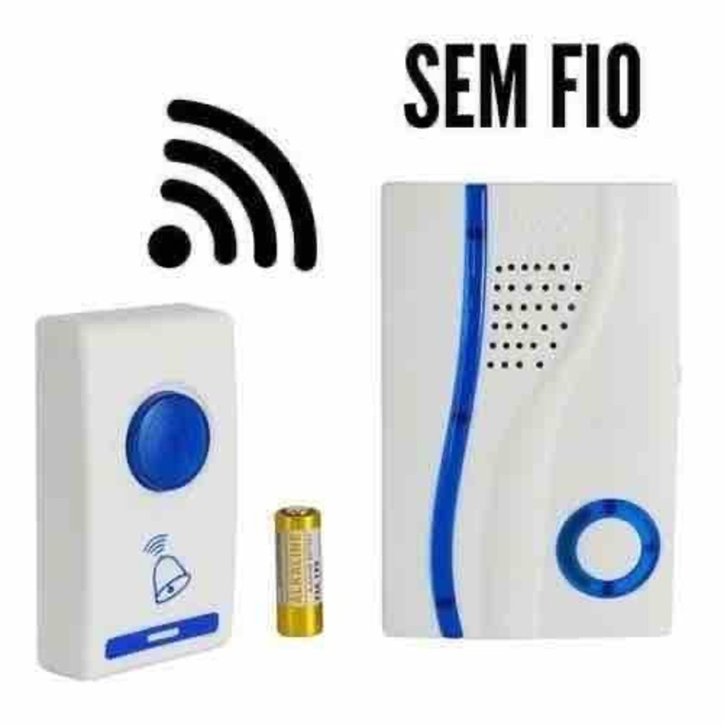 Campainha Residencial Sem Fio Wireless 100m JEHNNY