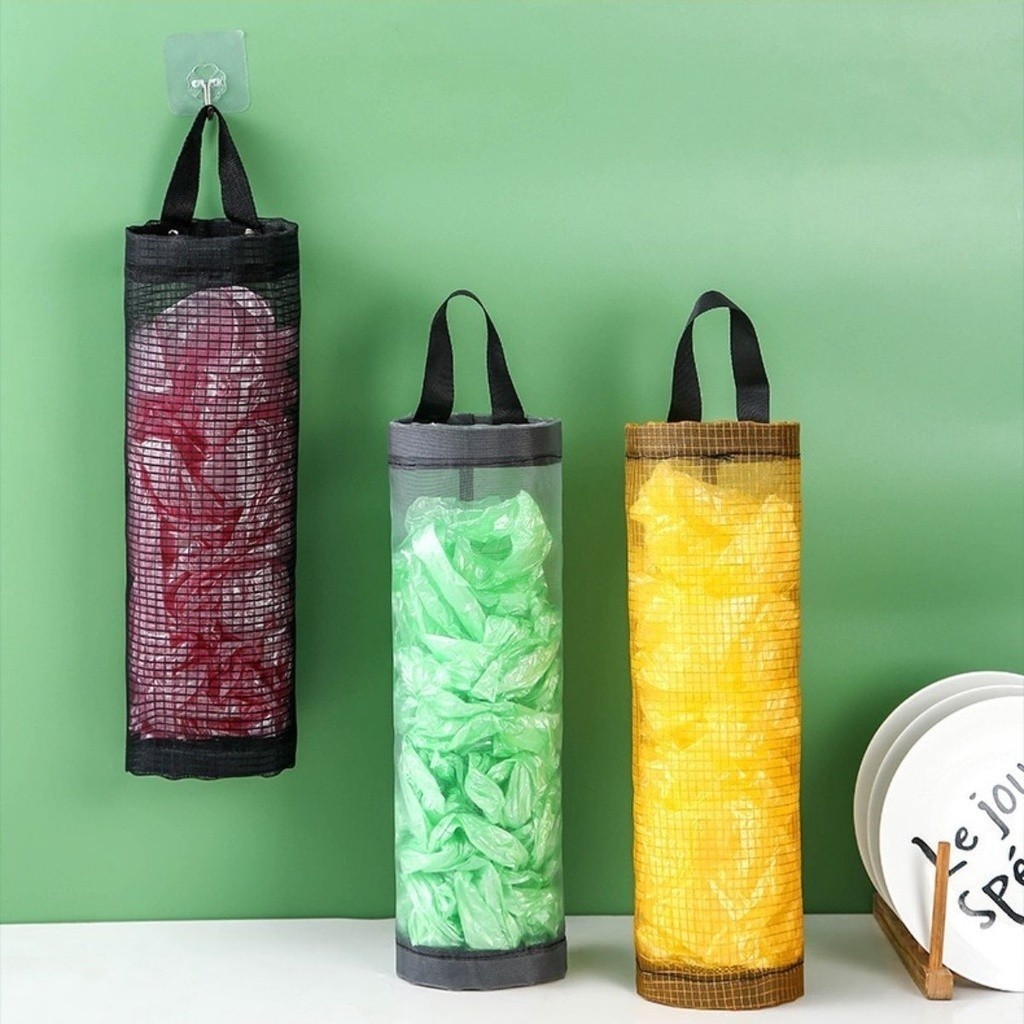 Puxa Saco Organizador Porta Sacolas Plásticas De Cozinha e Lavanderia