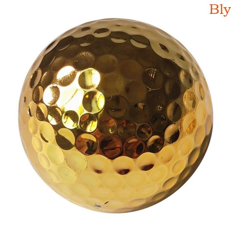 Bly 4 Bolas Golfe Banhadas A Ouro 26 Cm Para Treinamento Taco Balanço Interno E Externo Golfista
