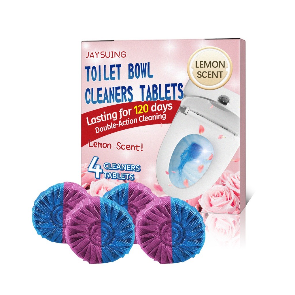 Kit 4 Pastilhas Com Cheiro Para Caixa Acoplada Vaso Sanitário Limpeza Banheiro