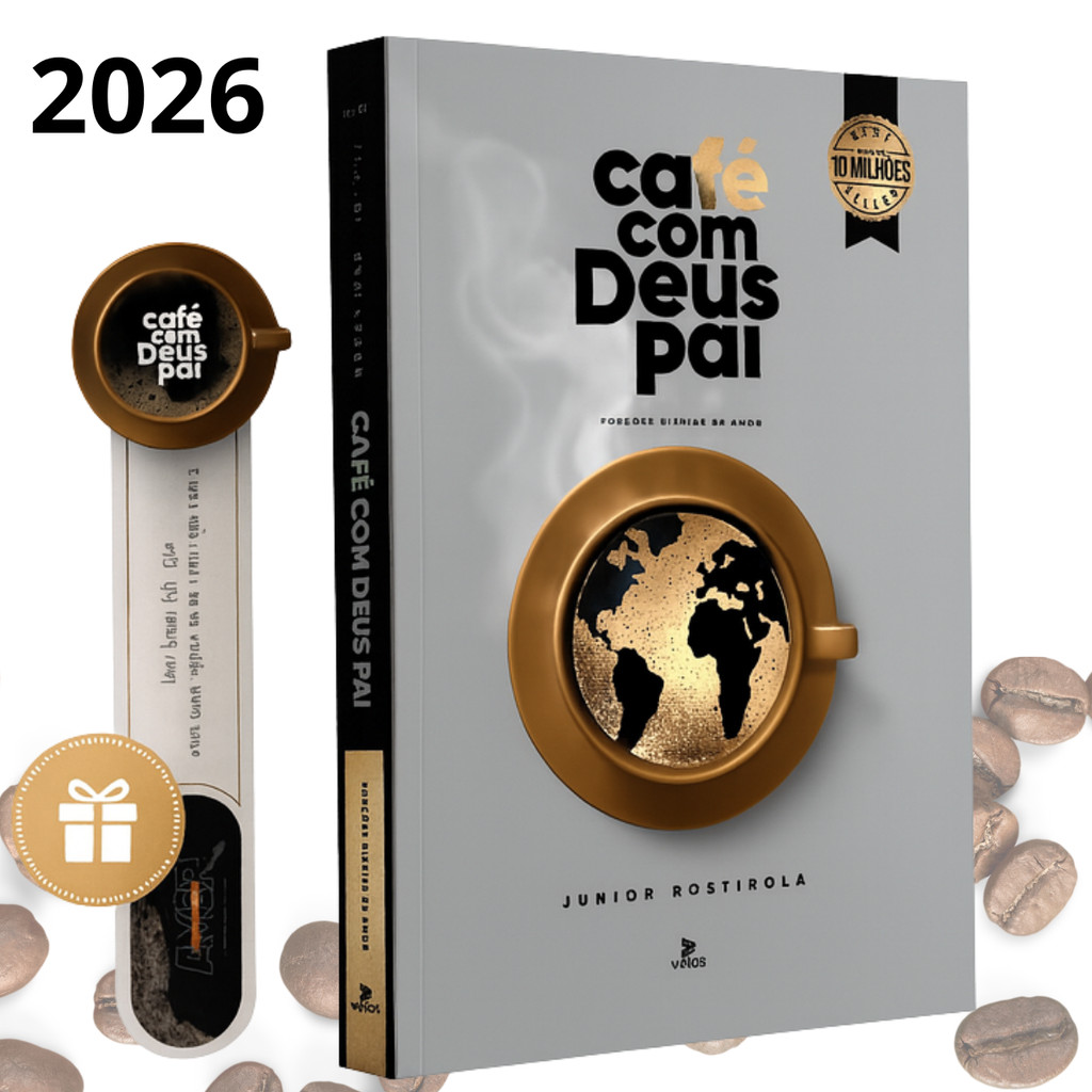 Novo Livro Cristão Café com Deus Pai 2026 | Junior Rostirola | Devocional Diário | 6ª Edição Inspiradora