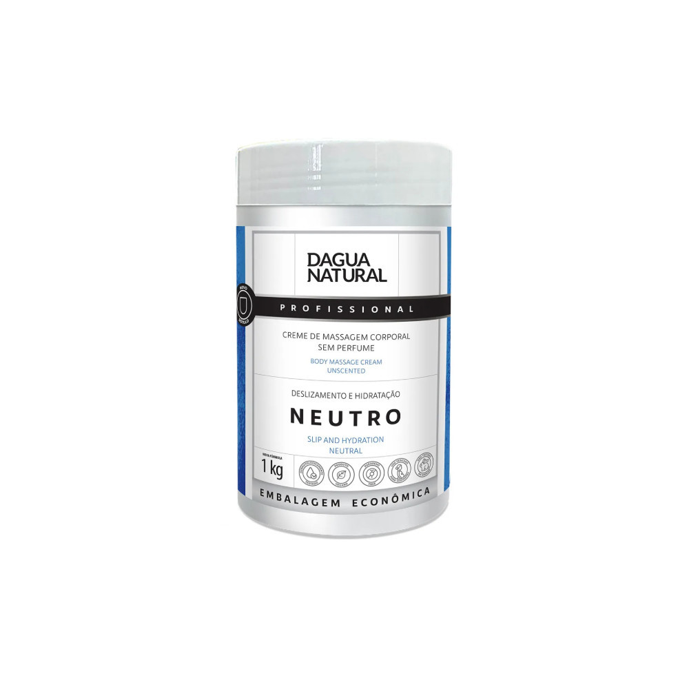 Creme Base Neutro Para Massagem 1kg – D’Água Natural, Versátil