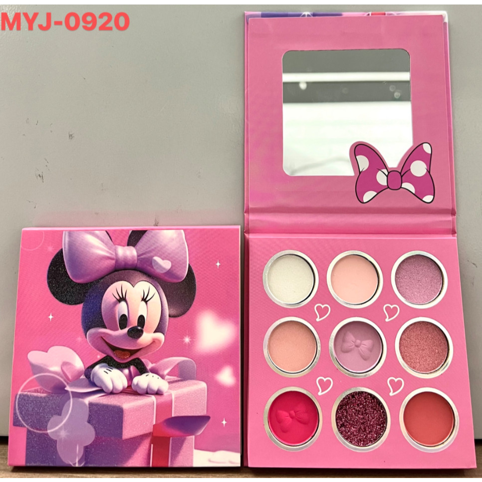Kit Maquiagem Infantil Minnie Paleta de Sombras Divertido Minnie
