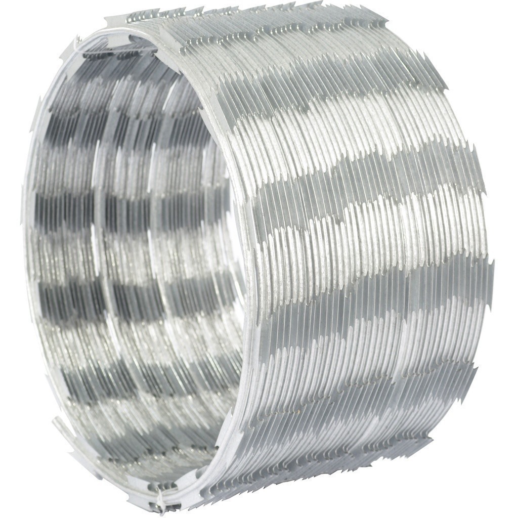 15 Metros Cerca Concertina Simples Galvanizada 30cm