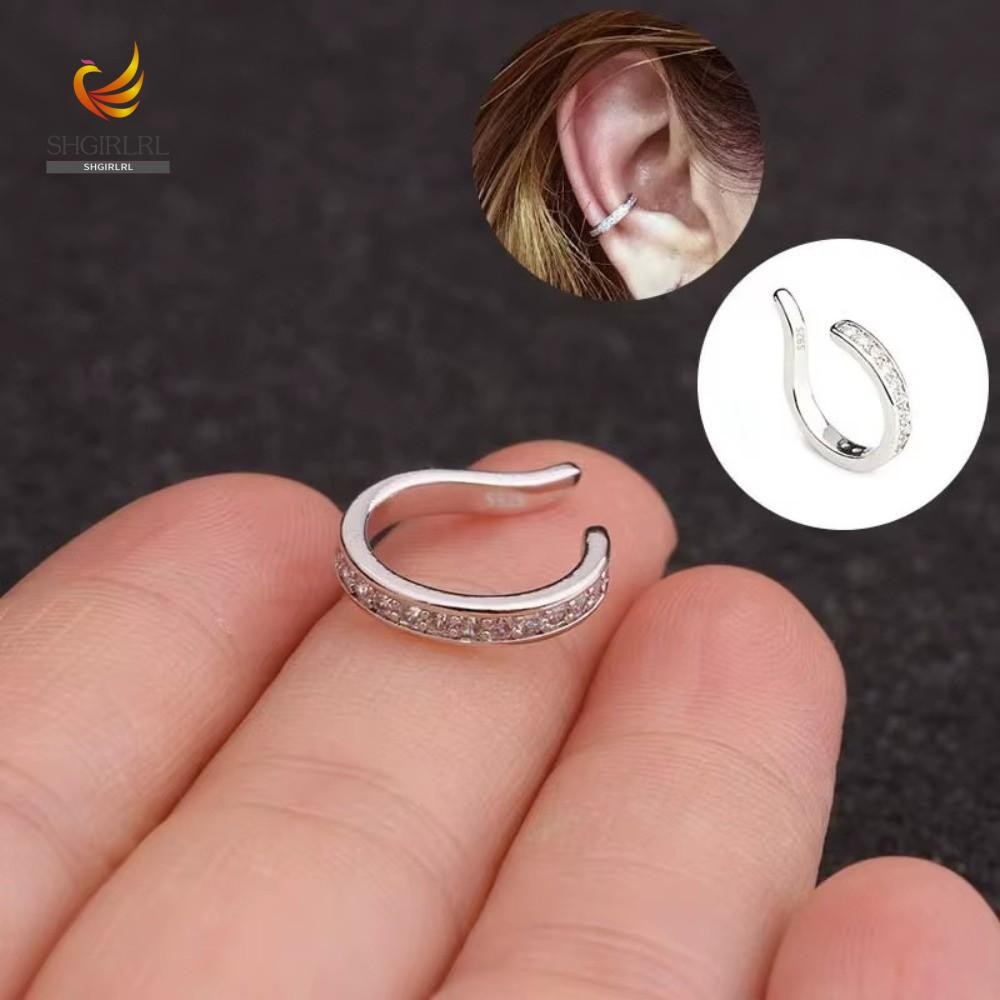 Brincos De Clipe SHGIRLRL , Clipes Corretores De Orelha Estilo Punk Rock Reutilizáveis , Hipoalergênico Sem Furo