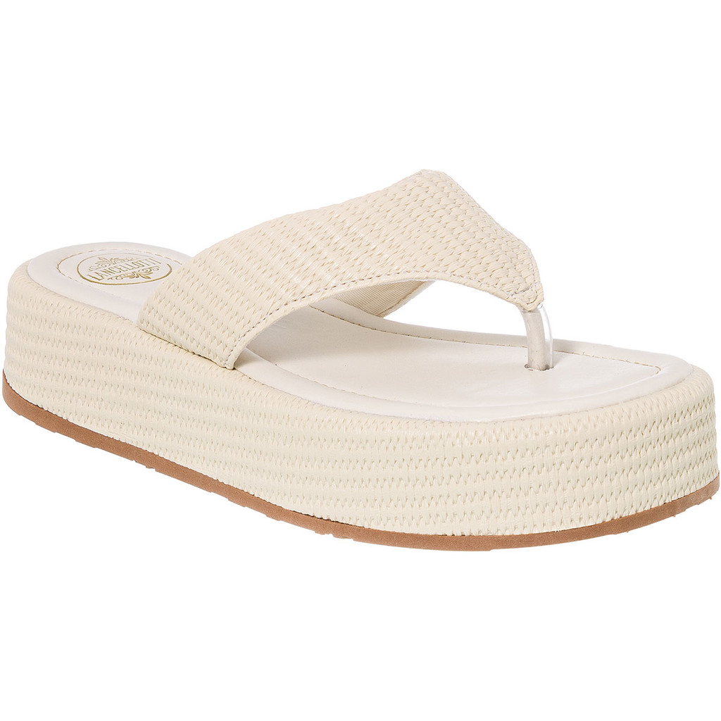 Sandália Feminina Flatform Chinelo Dedinho Sem Tiras Confortável Lancellotti