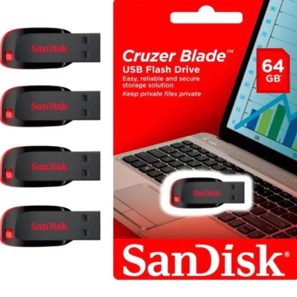 Pen Drives e OTGs USB 8GB 16GB 32GB 64GB 128GB Cruzer Lâmina 2.0 Flash Drive Memory Stick Pen Drive (Rplc)