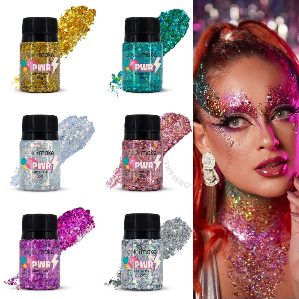 Glitter Gel 35g Glow Power Colormake Carnaval LANÇAMENTO - ENVIO IMEDIATO
