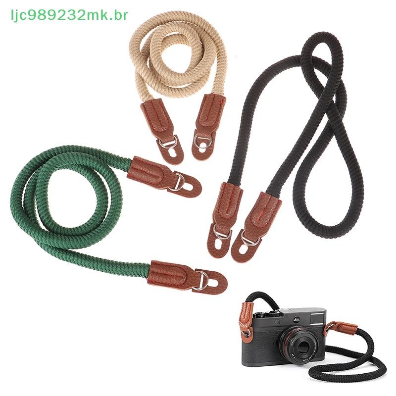 [MYBR] 1Pc Corda Câmera Alça De Pescoço Ombro Vintage Cordão De Pulso De Couro [WELL]
