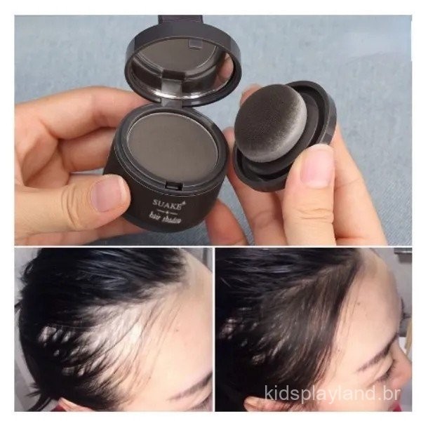Pó de Revestimento para Cabelo para Sombra da Linha do Cabelo Presente de Natal à Prova d'Água Reparação de Água Fina Pr