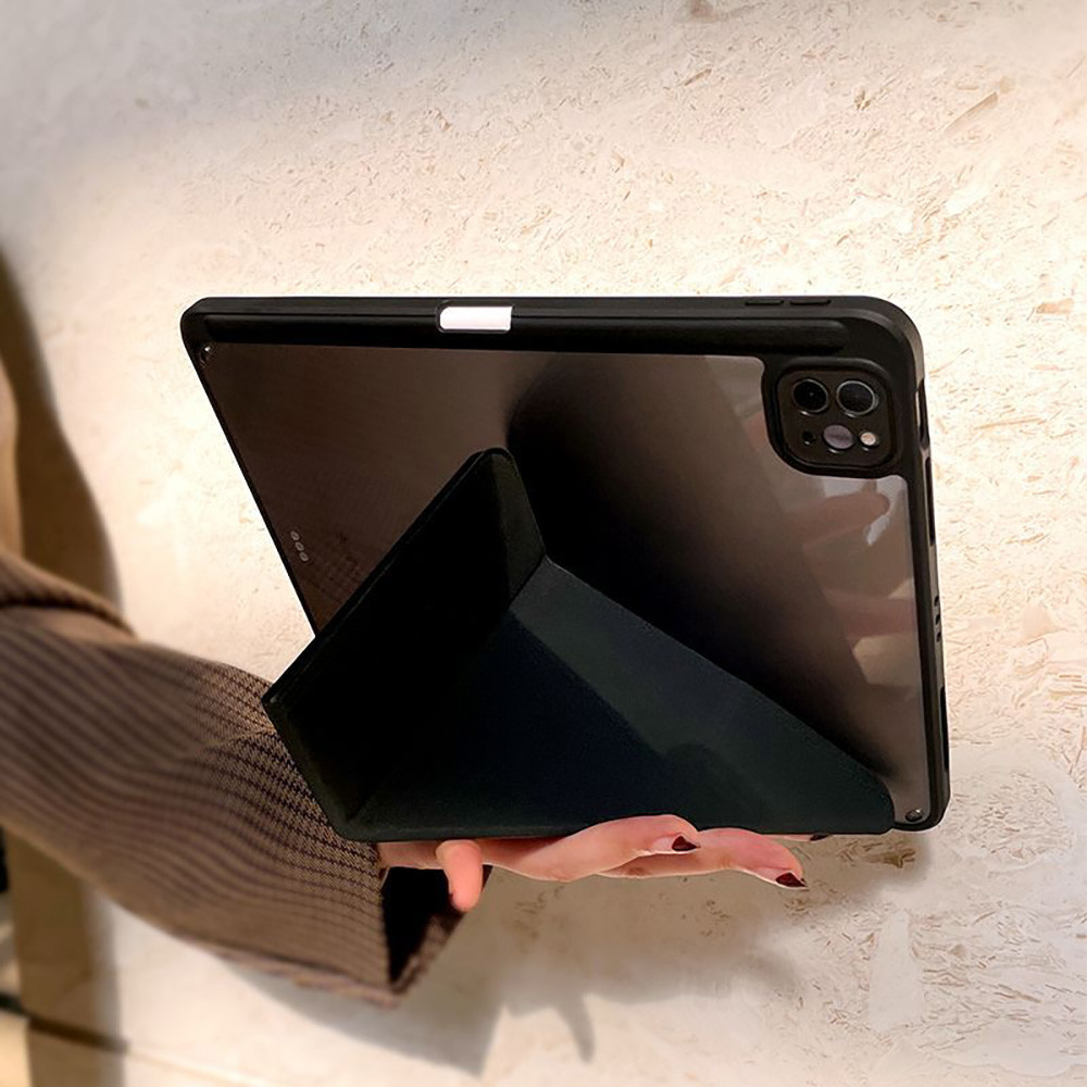Capinha Tablet Samsung Formato Y Acrilica Slot Caneta Compativel S6 Lite A9 Plus S9 S10 FE 10.4 11pol