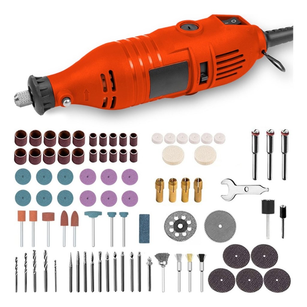 Micro Retífica Profissional 6 velocidades 135 W e acessórios