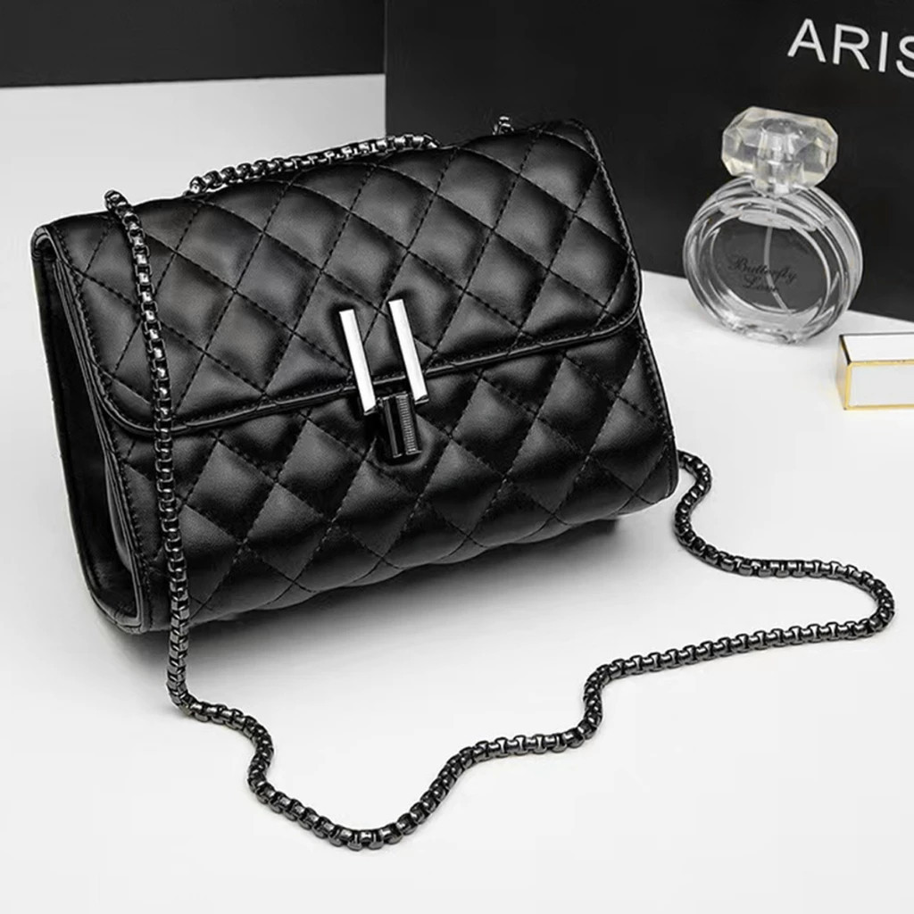 Bolsa feminina transversal corrente escura “Y” Bolsa Ombro Feminina de Festa
